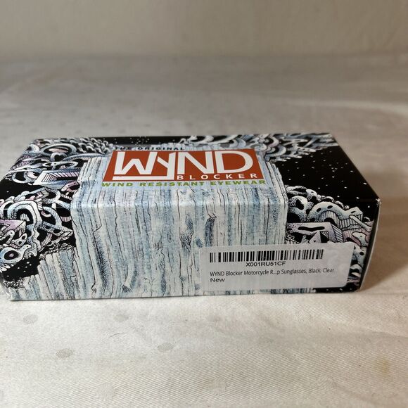 WYND Blocker Motorcycle Riding Glasses Extreme Sports Wrap Sunglasses Black | Cl - Picture 12 of 13